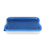 Contenedor Hermético Rectangular 650ml, color Azul