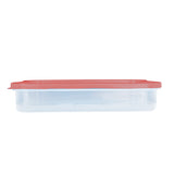 Contenedor Hermético Rectangular 650ml, color Rojo