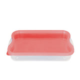 Contenedor Hermético Rectangular 650ml, color Rojo