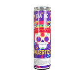 Veladora con Diseño de Calaverita para Día de Muertos