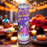 Veladora con Diseño de Mascotas para Día de Muertos