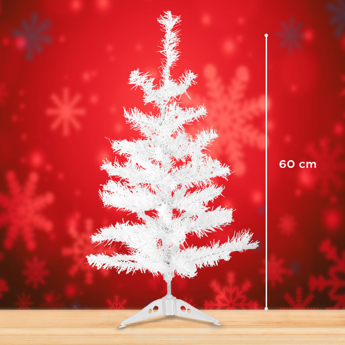 Árbol Navideño color Blanco, 60cm