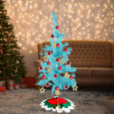 Mini Árbol de Navidad color Aqua, 60 cm