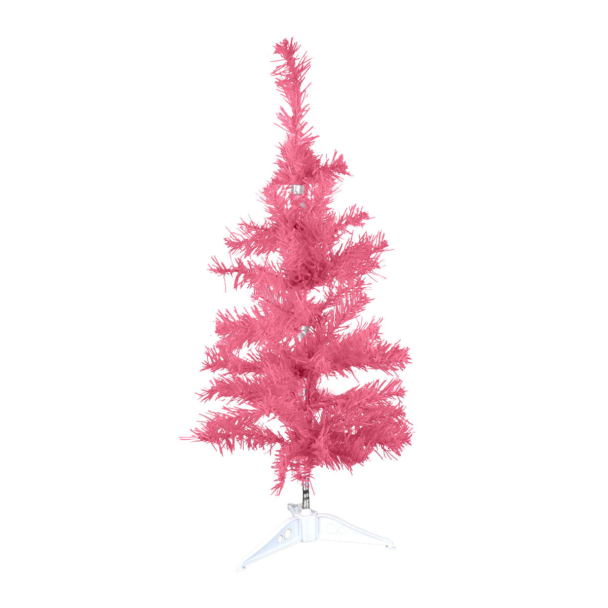 Mini Árbol de Navidad color Rosa, 60 cm