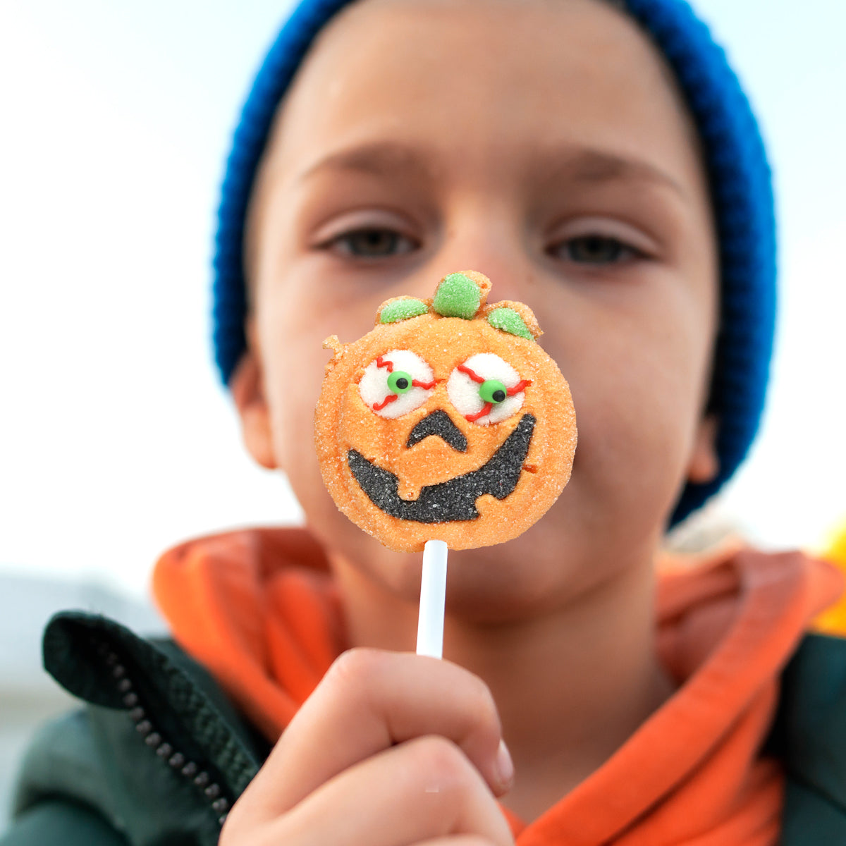 Paleta de Malvavisco con Diseño de Calabaza 35gr.