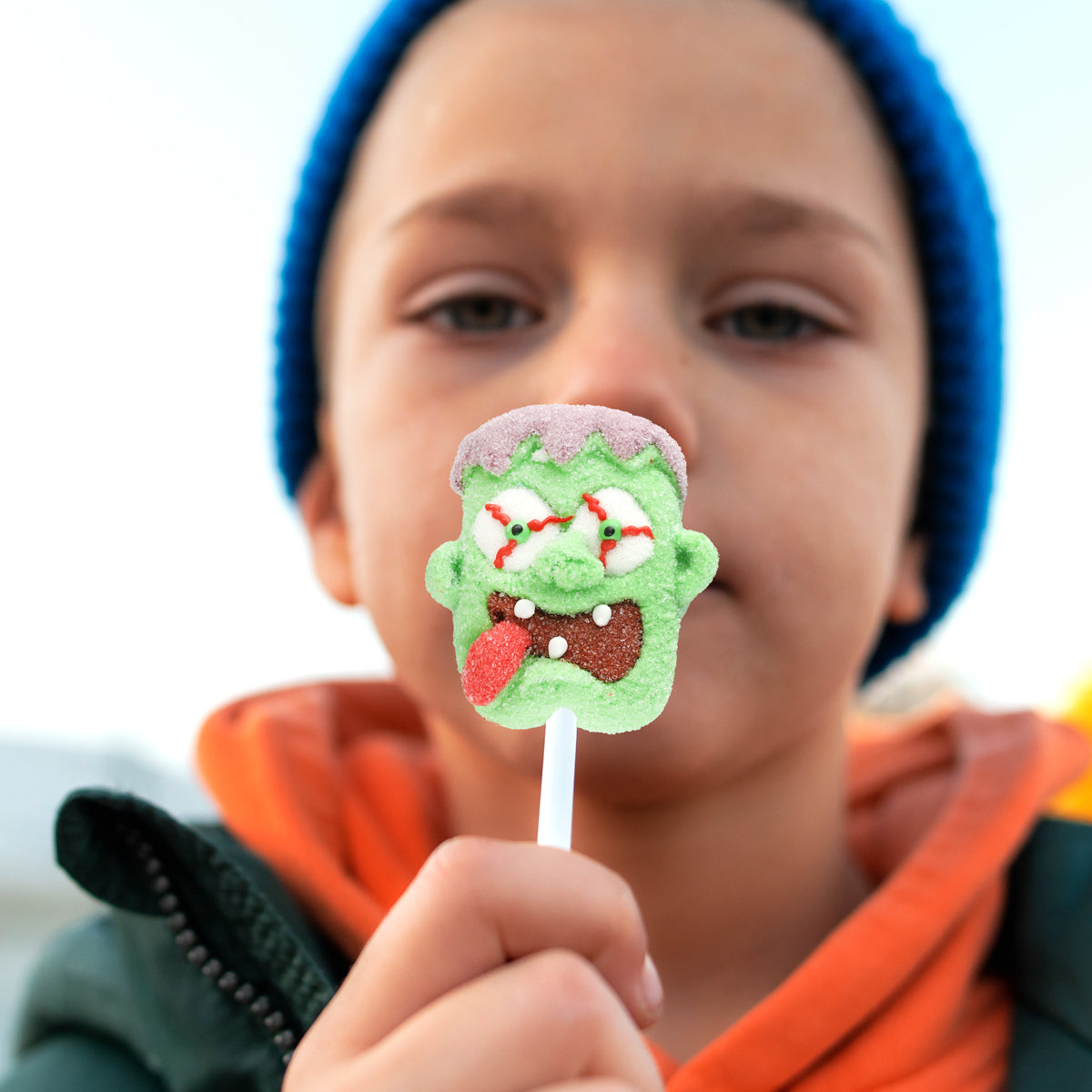 Paleta de Malvavisco con Diseño de Frankenstein 35gr.