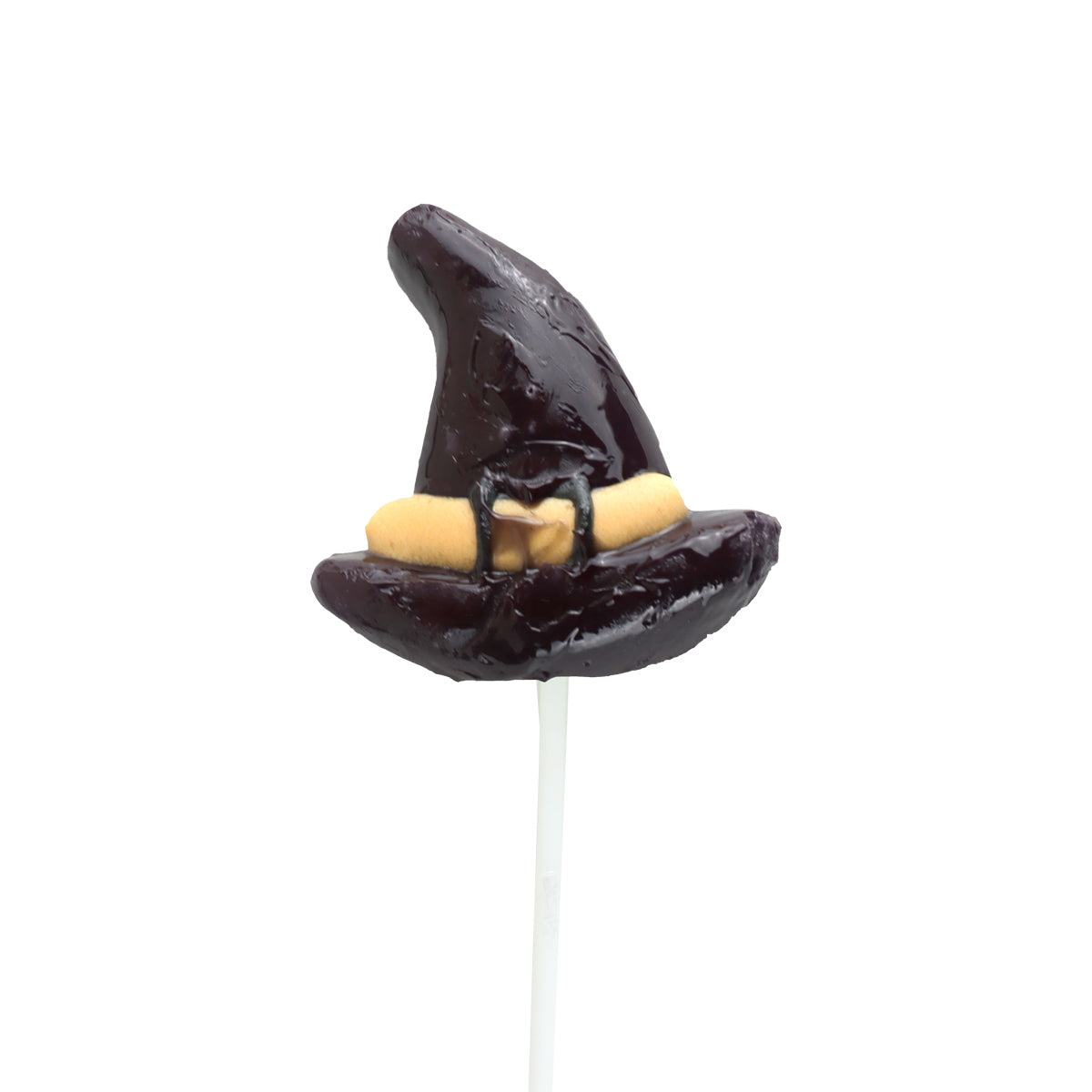 Paleta de Caramelo en Forma de Sombrero de Bruja 80gr