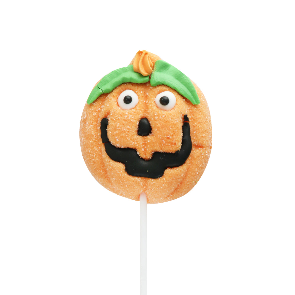 Paleta de Malvavisco con Diseño de Calabaza