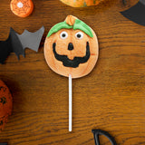 Paleta de Malvavisco con Diseño de Calabaza