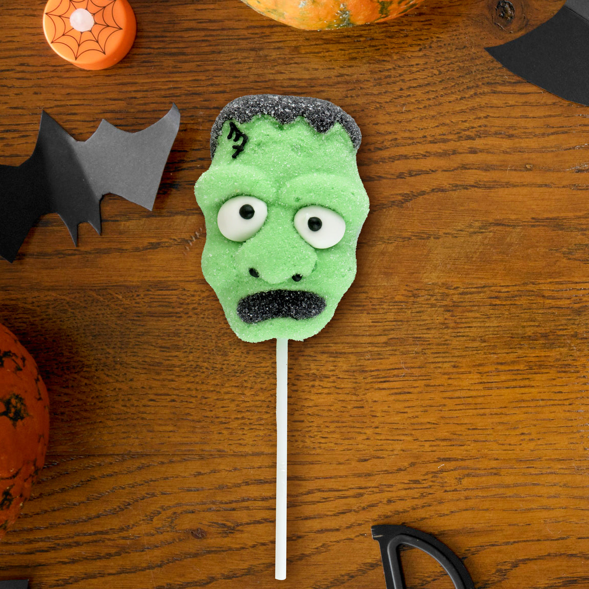 Paleta de Malvavisco con Diseño de Frankenstein