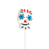 Paleta de Malvavisco con Diseño de Calavera color Naranja 40gr.