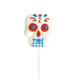 Paleta de Malvavisco con Diseño de Calavera color Azul 40gr.