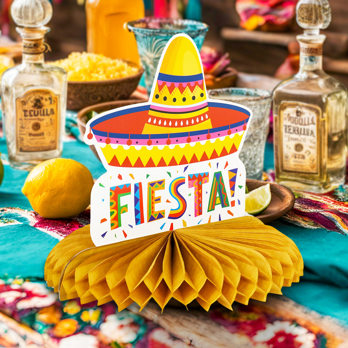 Centro de Mesa con Diseño de Fiestas Patrias, Sombrero