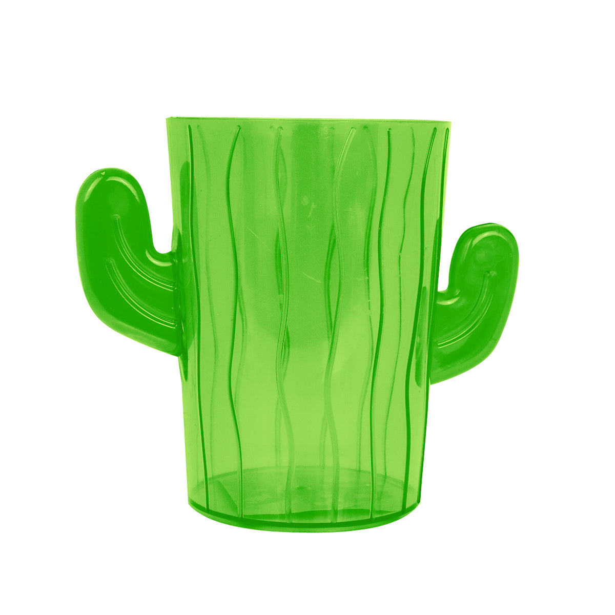 Vaso con Diseño de Cactus color Verde para Fiestas Patrias