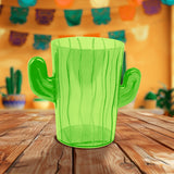 Vaso con Diseño de Cactus color Verde para Fiestas Patrias