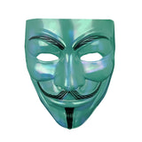 Máscara Anonymous color Verde para Disfraz de Halloween