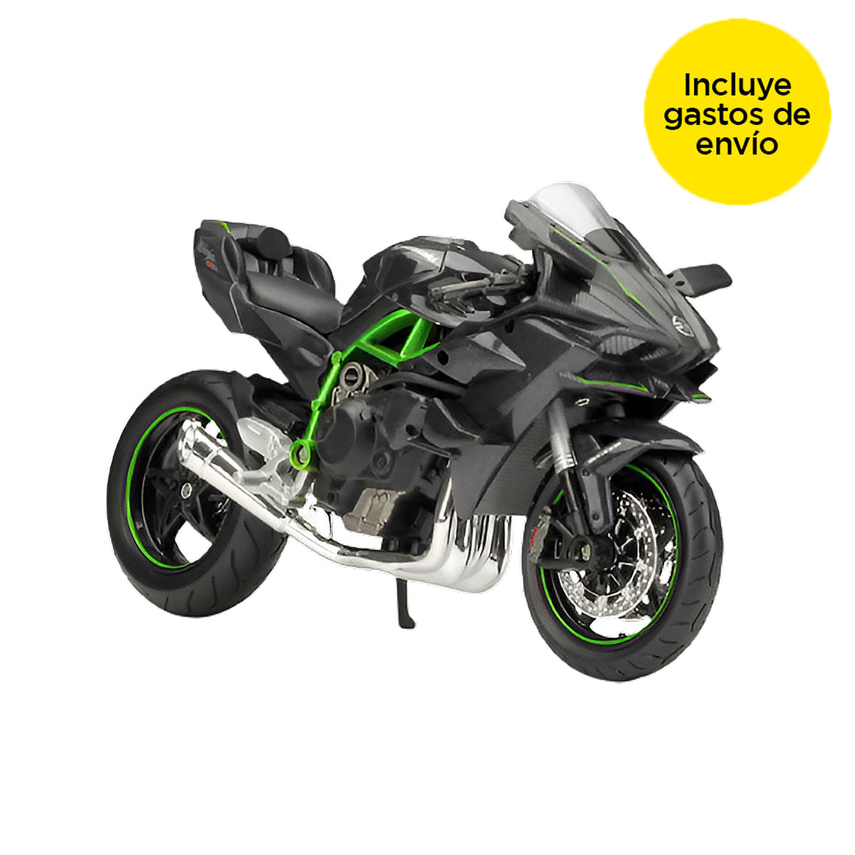 Motocicleta Eléctrica Ninja H2R color Negro para Niños