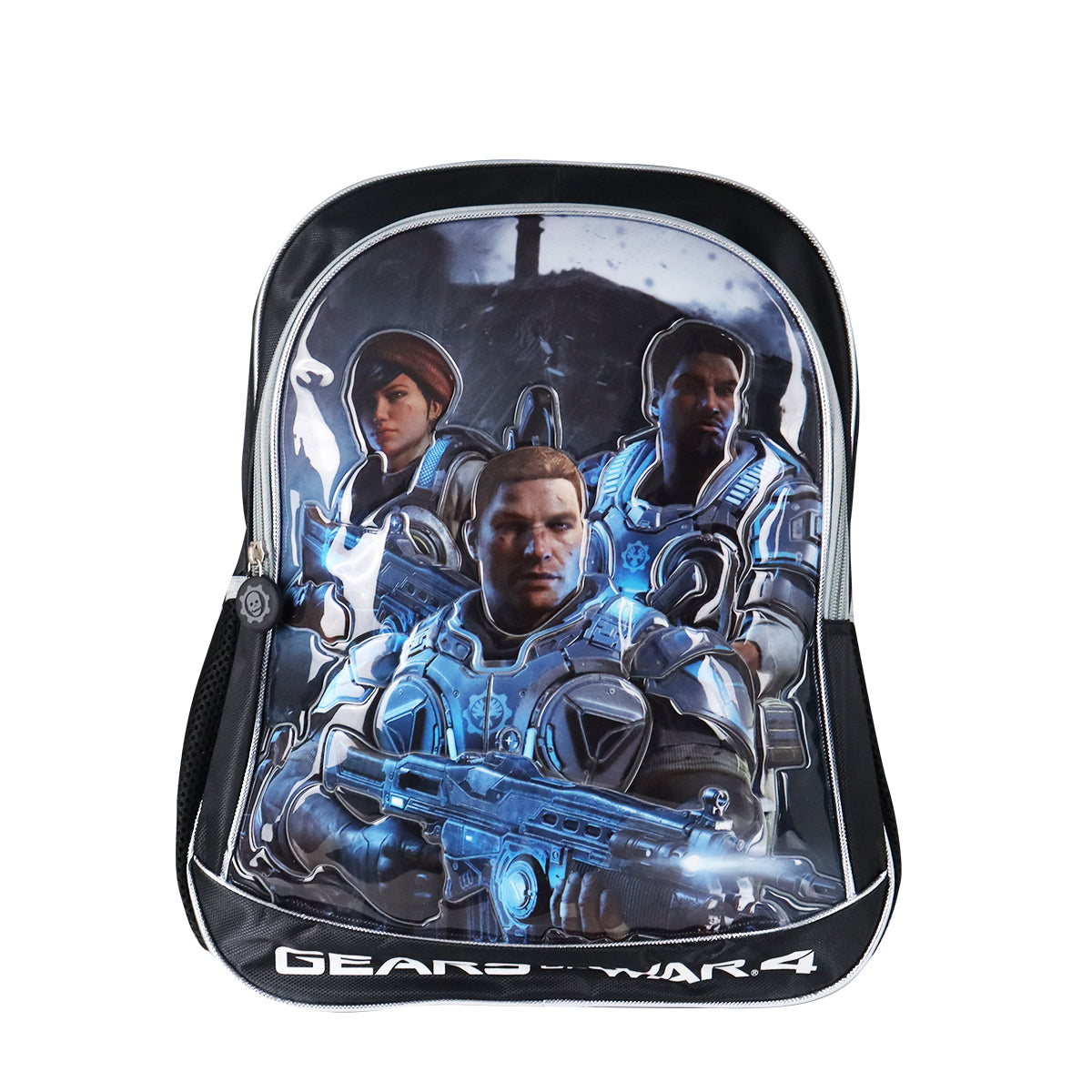 Mochila Escolar con Diseño de Gears of War 4, color Negro