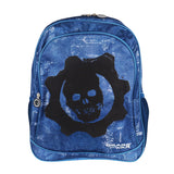 Mochila Escolar con Diseño de Gears of War, color Azul