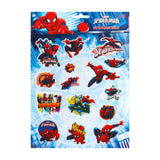 Planilla de Stickers con Diseño de Spiderman