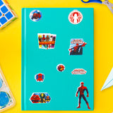 Planilla de Stickers con Diseño de Spiderman