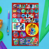 Block de Stickers con Diseño de PJMasks, Power