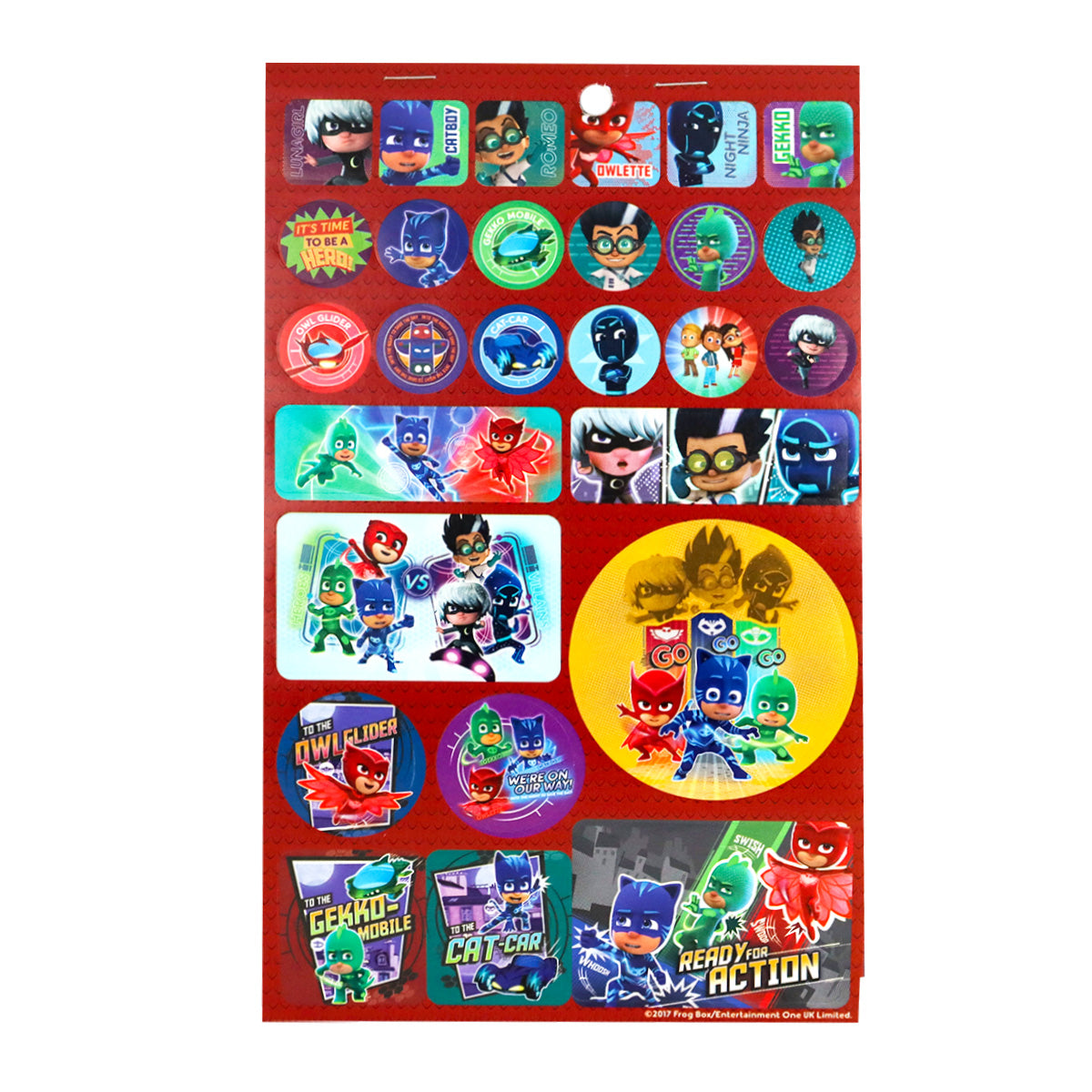 Block de Stickers con Diseño de PJMasks, Power