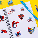 Planilla de Stickers con Diseño de Spiderman, Capas