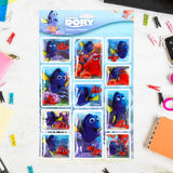 Planilla de Stickers Inflados con Diseño de Dory