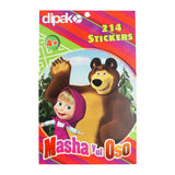 Block de Stickers con Diseño de Masha y El Oso