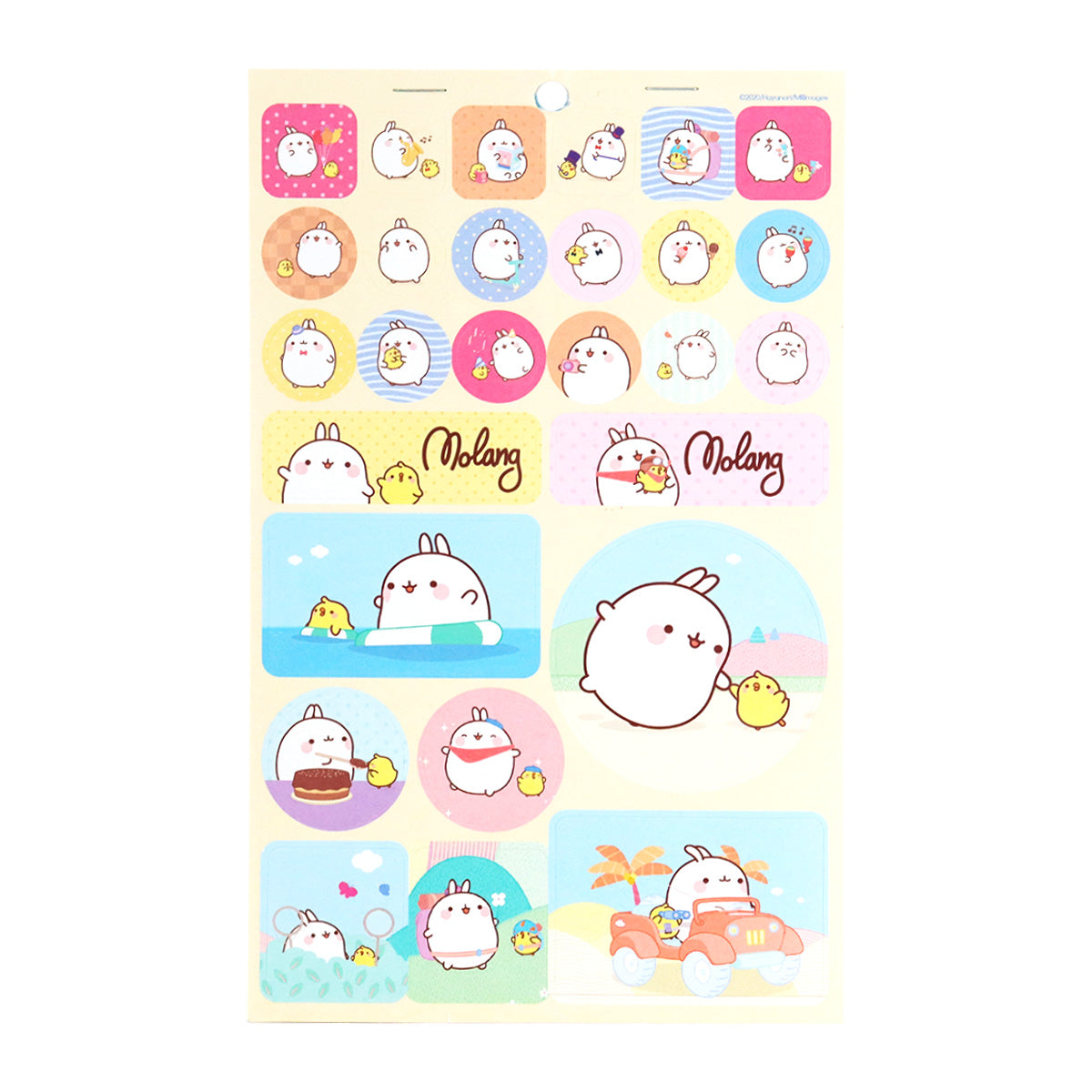 Block de Stickers con Diseño de Molang