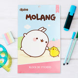 Block de Stickers con Diseño de Molang