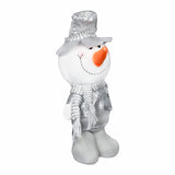 Muñeco de Nieve de Felpa color Plata, 40cm