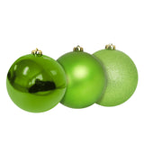 Esferas Navideñas color Verde Manzana, 5pzas