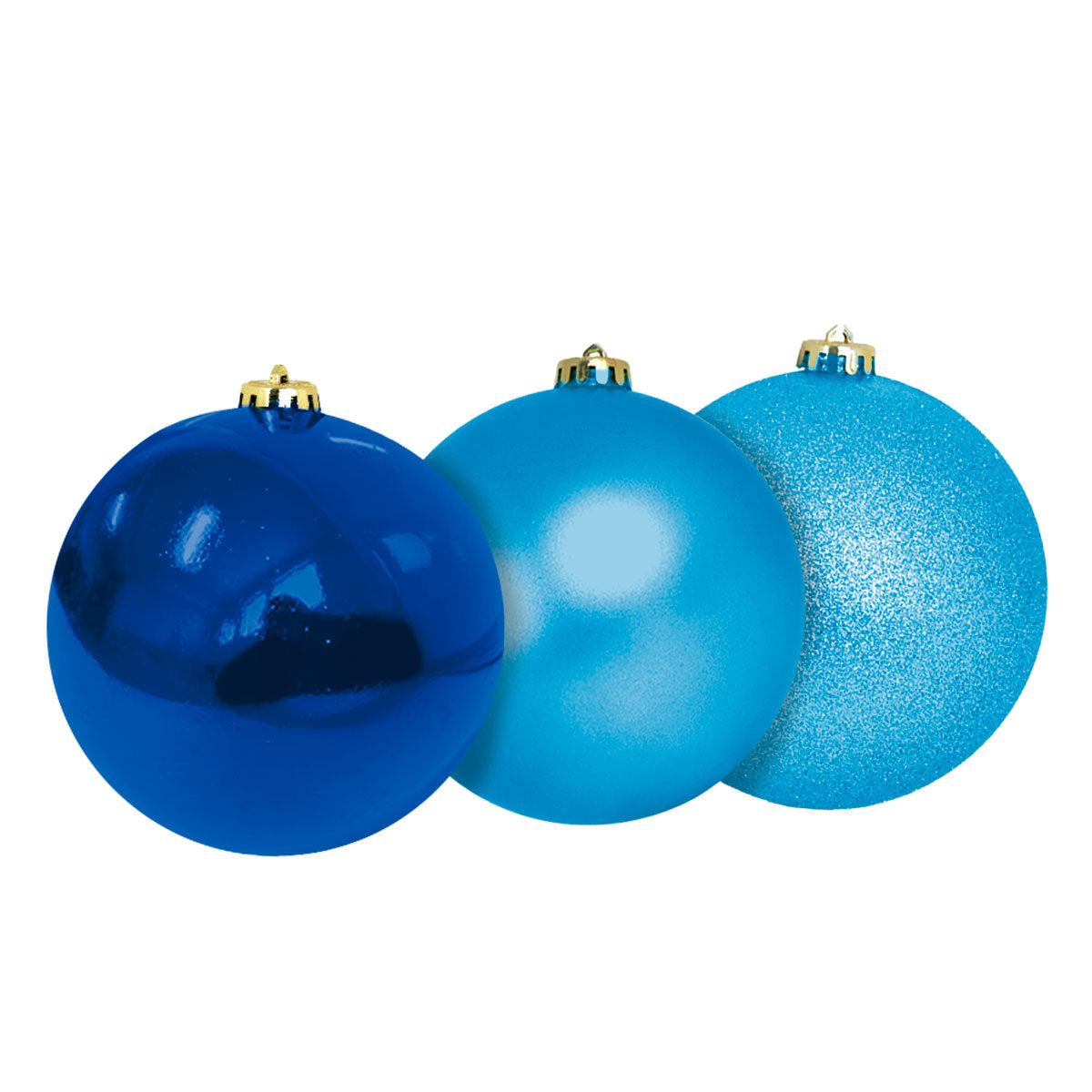 Esferas Navideñas color Azul, 5pzas