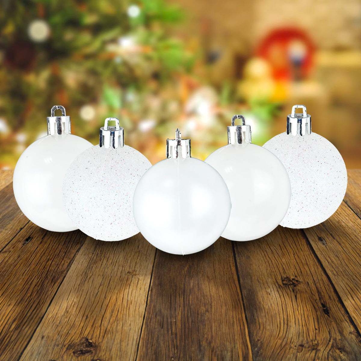 Esferas color Perla, 5pzas