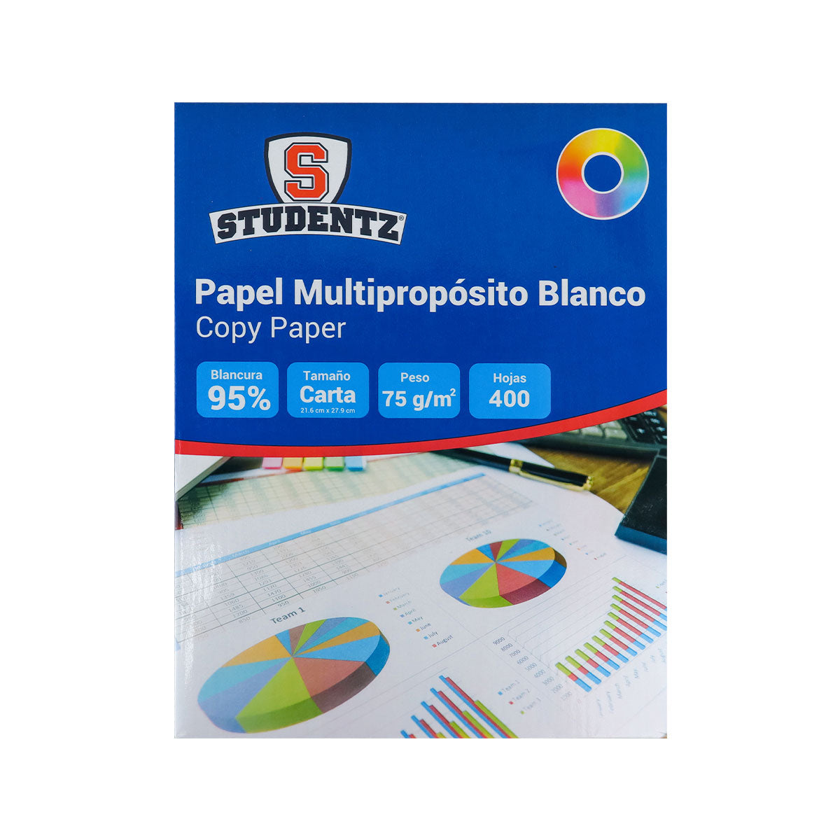 Papel Multipropósito Blanco, 400 hojas