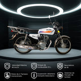 Motocicleta Kiwo KT-150L, color Blanco