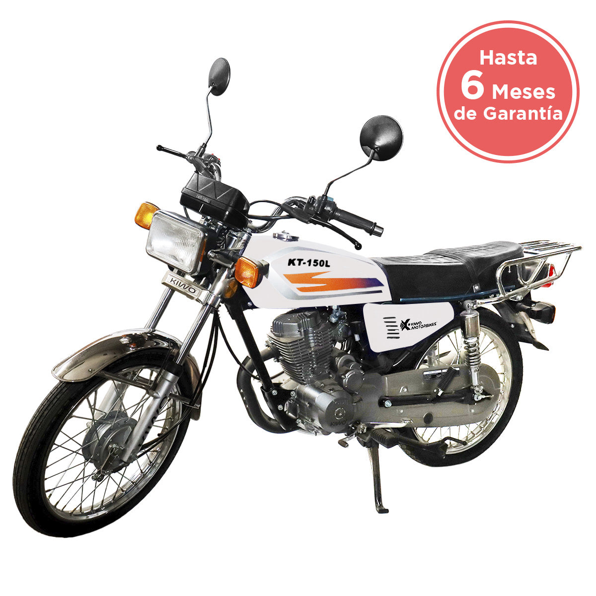 Motocicleta Kiwo KT-150L, color Blanco