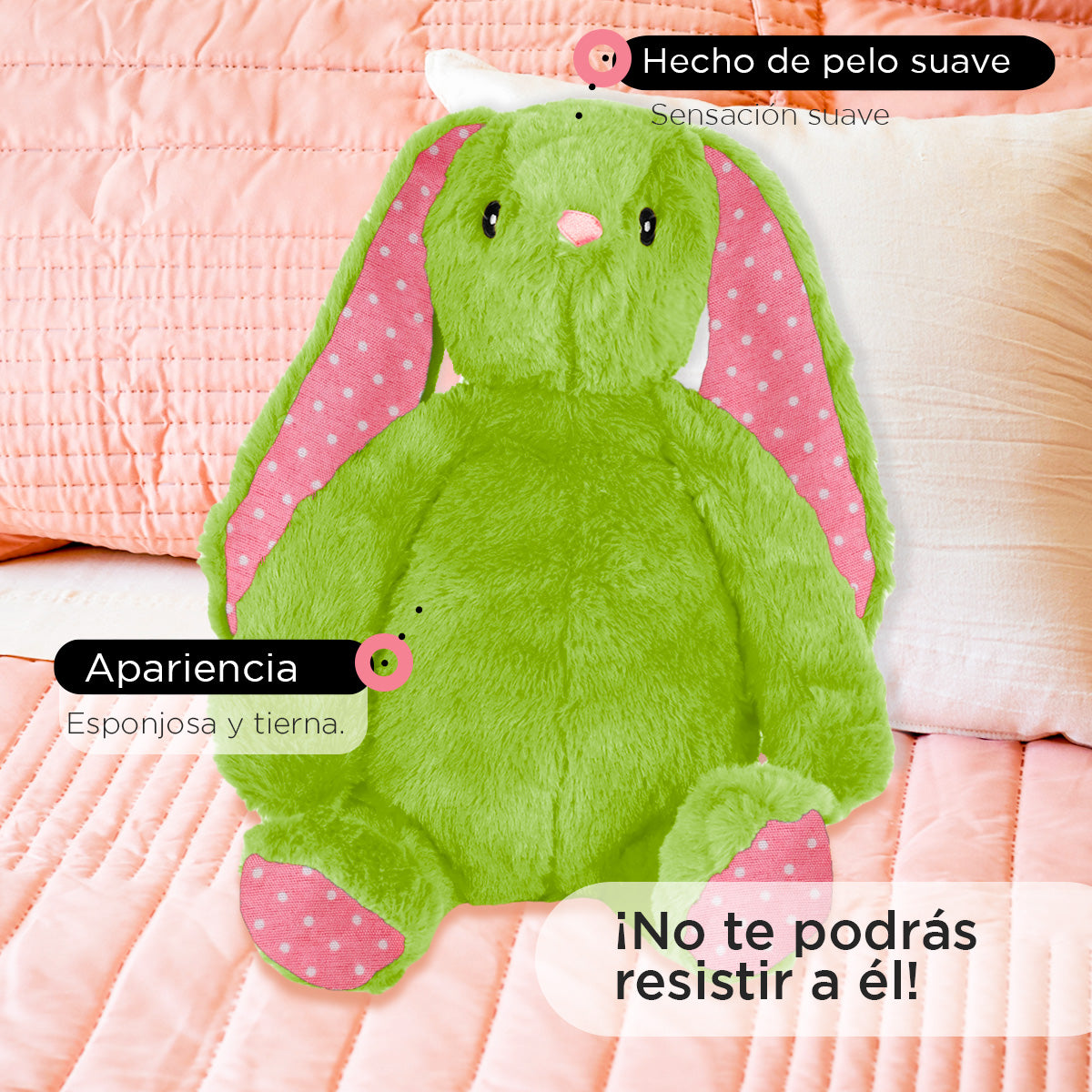 Conejo de Peluche color Verde – Waldo's - Main Image