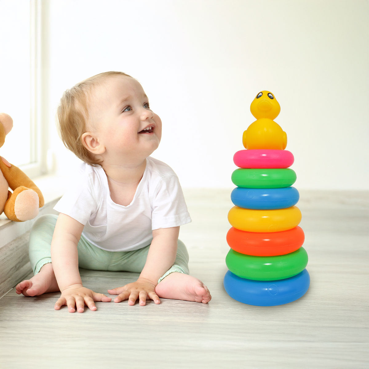 Torre de Aros Apilables para Niños