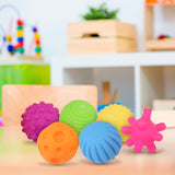 Set de 6 Pelotas de Colores con Textura