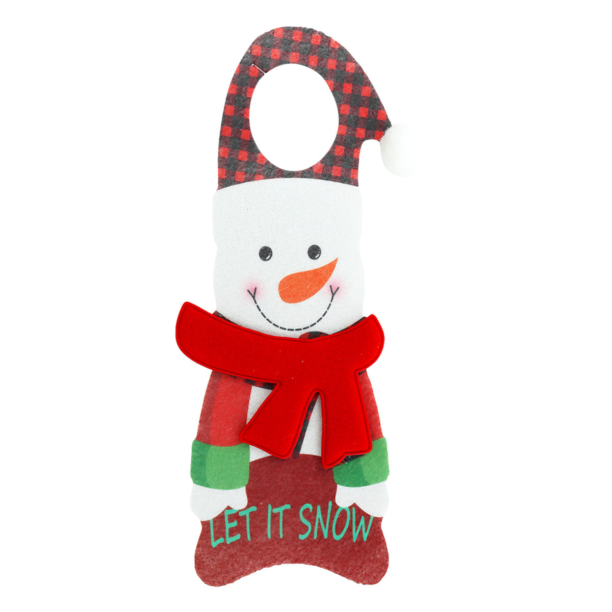 Colgante Navideño "Let It Snow" para Picaporte