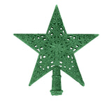 Estrella de Árbol, Glitter, Color Verde