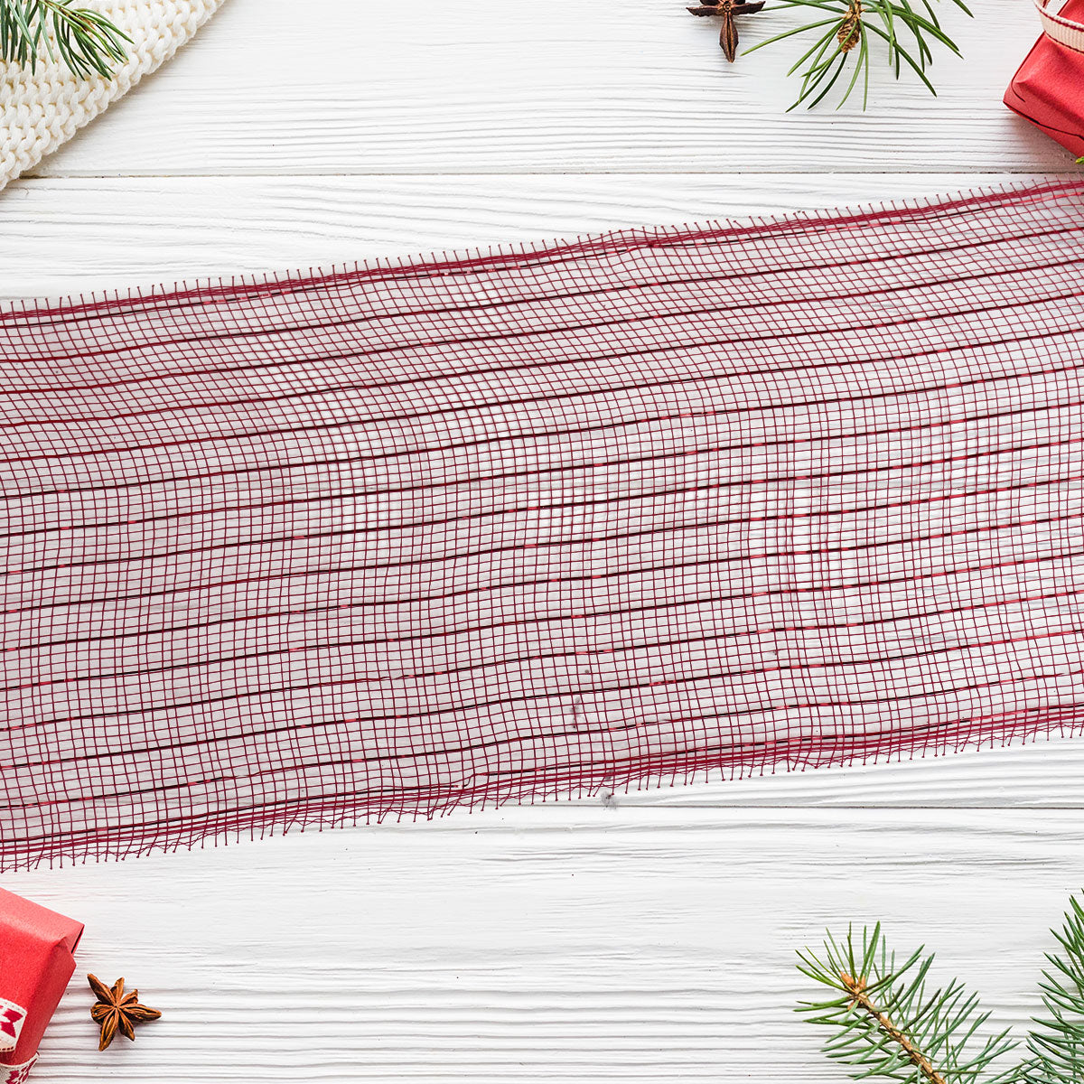 Listón Navideño Mesh Ribbon