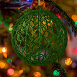 Esfera Decorada con Glitter color Verde