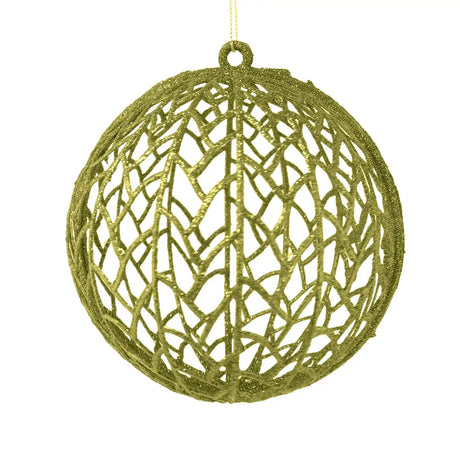 Esfera Decorada con Glitter color Oro