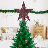 Estrella de Árbol, Glitter, Color Fucsia