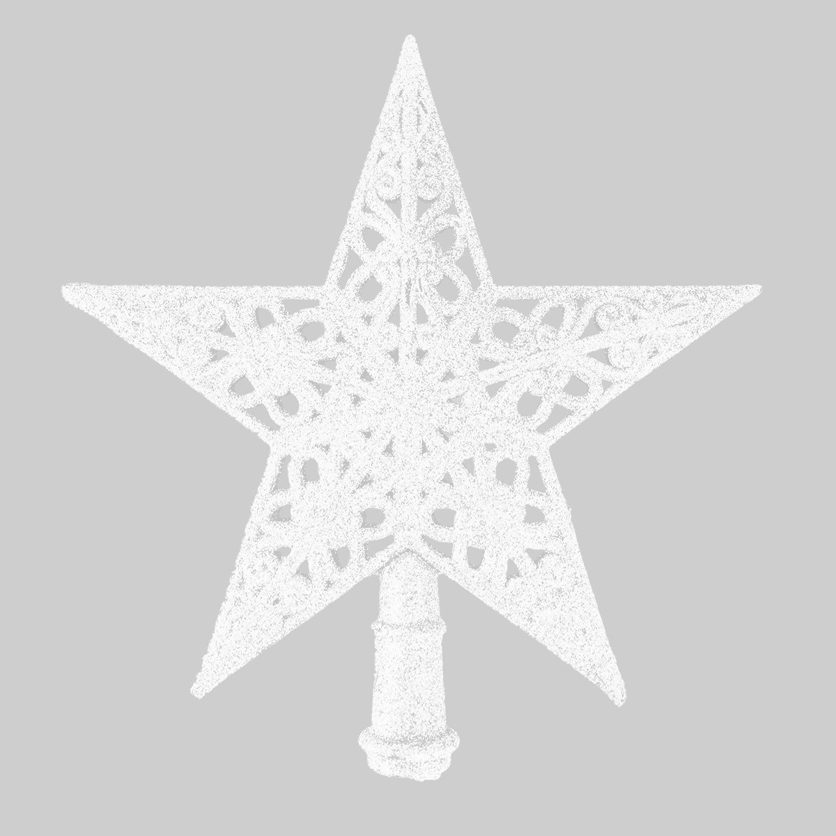 Estrella de Árbol, Glitter, Color Blanco