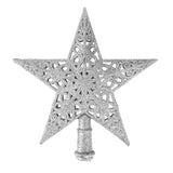 Estrella de Árbol, Glitter, Color Plateado